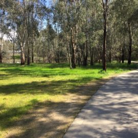 Three Mile Creek shared path linking to Yarrawonga Rd